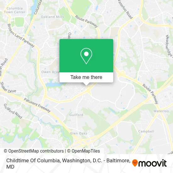 Childtime Of Columbia map