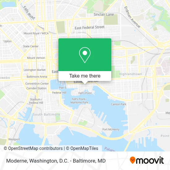 Moderne map