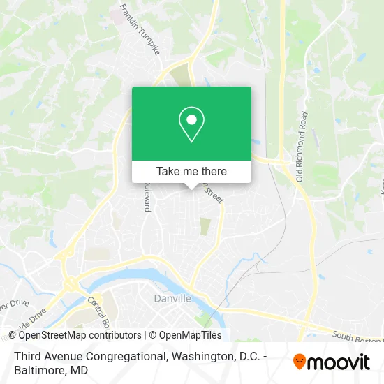 Third Avenue Congregational map
