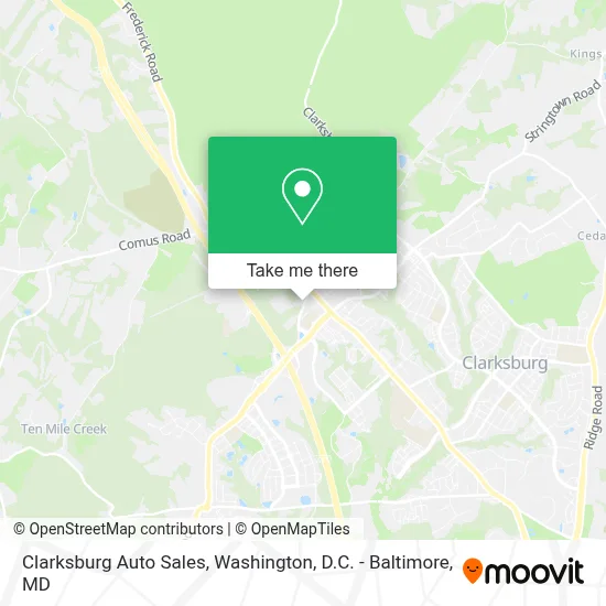 Clarksburg Auto Sales map