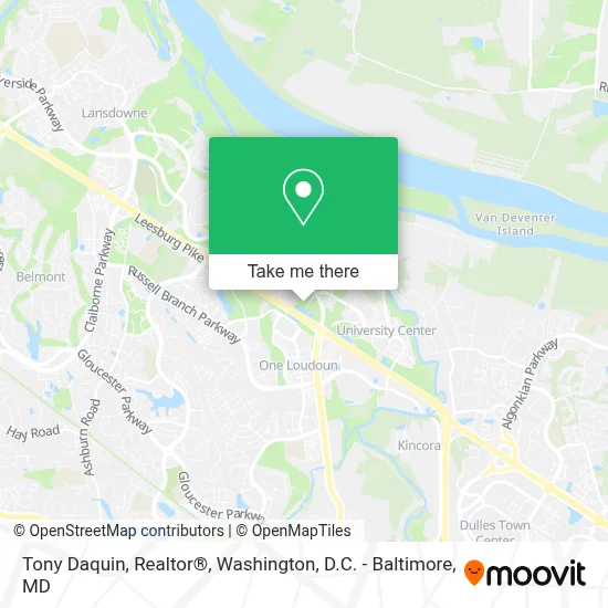Tony Daquin, Realtor® map
