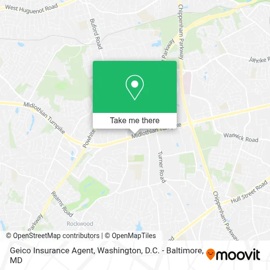 Geico Insurance Agent map