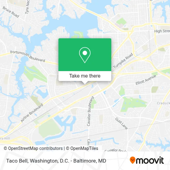 Taco Bell map