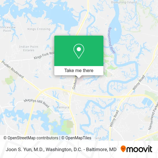 Joon S. Yun, M.D. map
