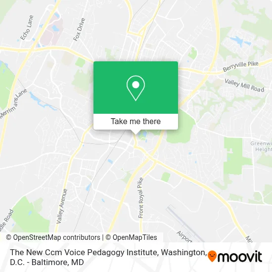 The New Ccm Voice Pedagogy Institute map