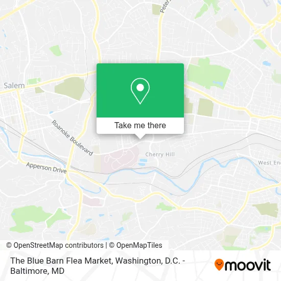 The Blue Barn Flea Market map