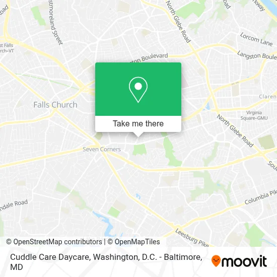 Cuddle Care Daycare map