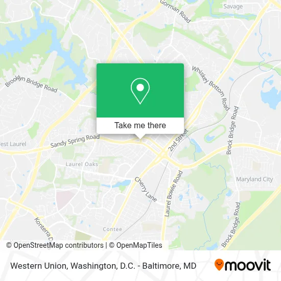 Western Union map