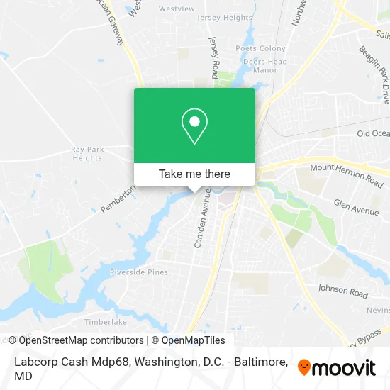 Labcorp Cash Mdp68 map