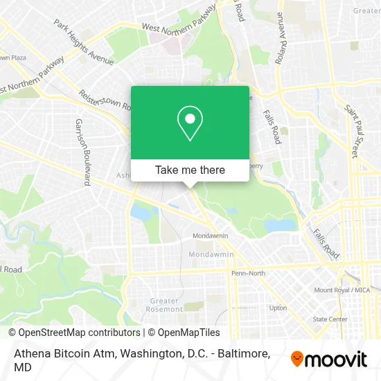 Athena Bitcoin Atm map