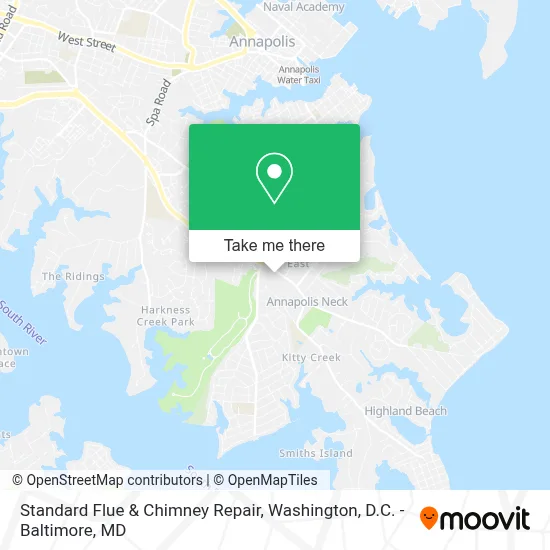 Standard Flue & Chimney Repair map