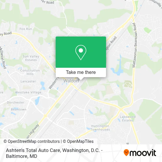 Ashten's Total Auto Care map