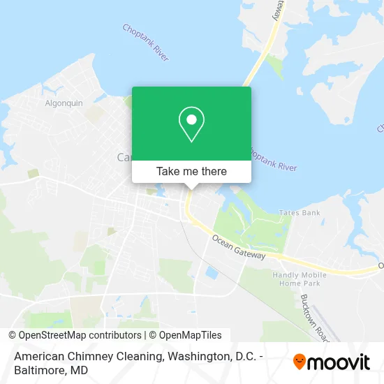 American Chimney Cleaning map