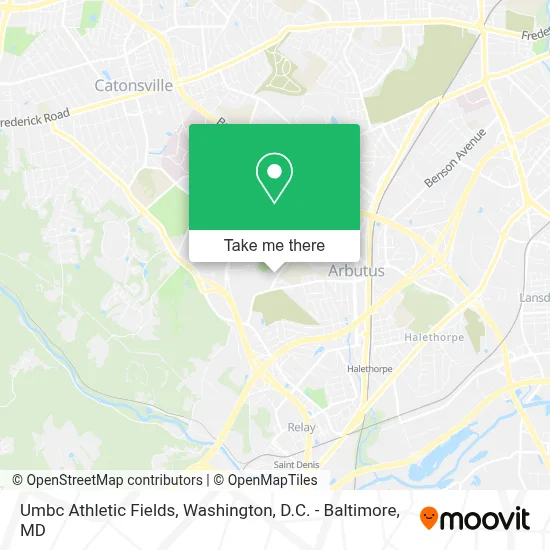 Umbc Athletic Fields map