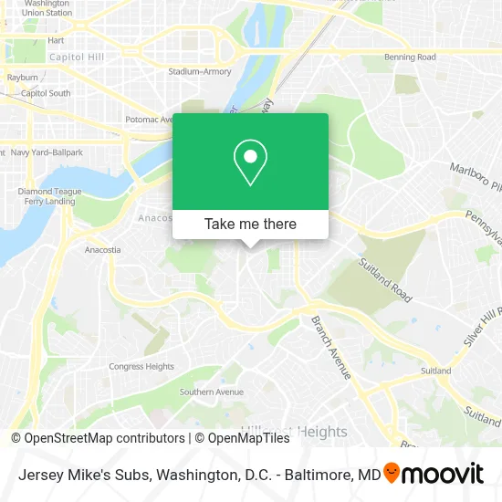 Jersey Mike's Subs map
