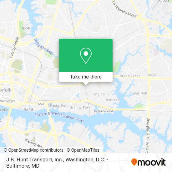 J.B. Hunt Transport, Inc. map