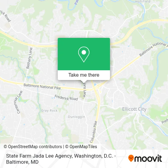 State Farm Jada Lee Agency map