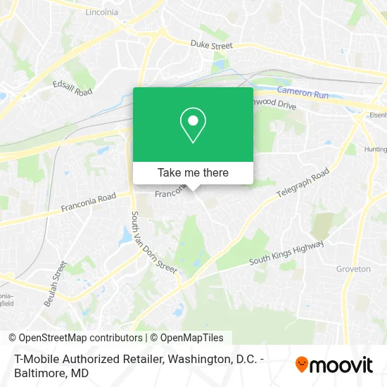 T-Mobile Authorized Retailer map