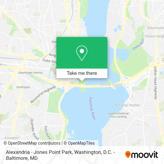 Alexandria - Jones Point Park map