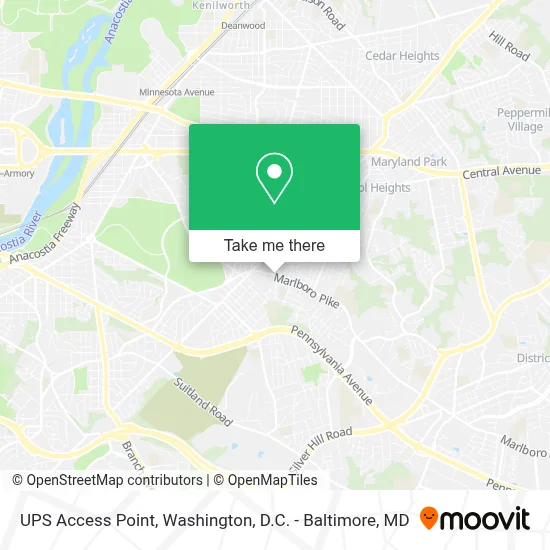 Ups Access Point map