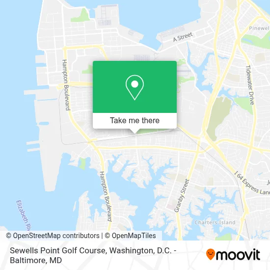 Sewells Point Golf Course map