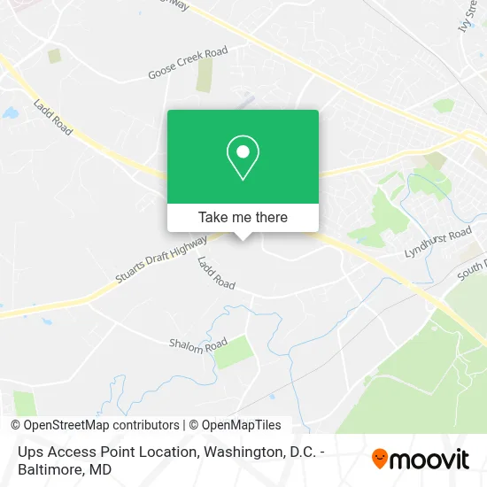Ups Access Point Location map