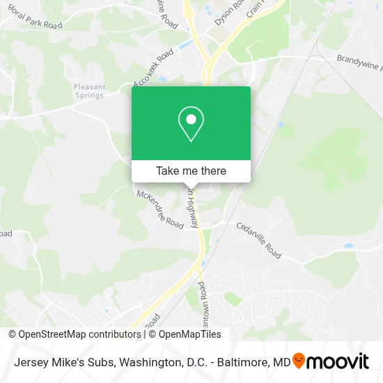 Jersey Mike's Subs map