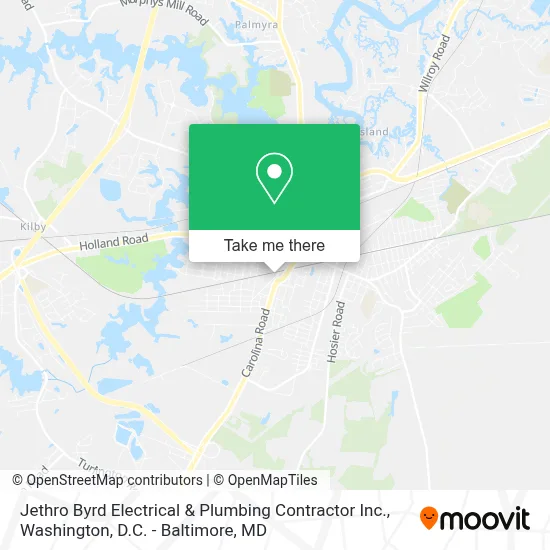 Jethro Byrd Electrical & Plumbing Contractor Inc. map