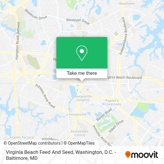Virginia Beach Feed And Seed map