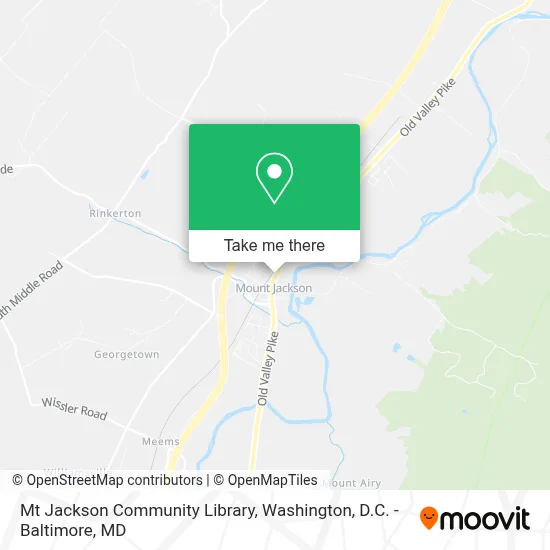 Mt Jackson Community Library map