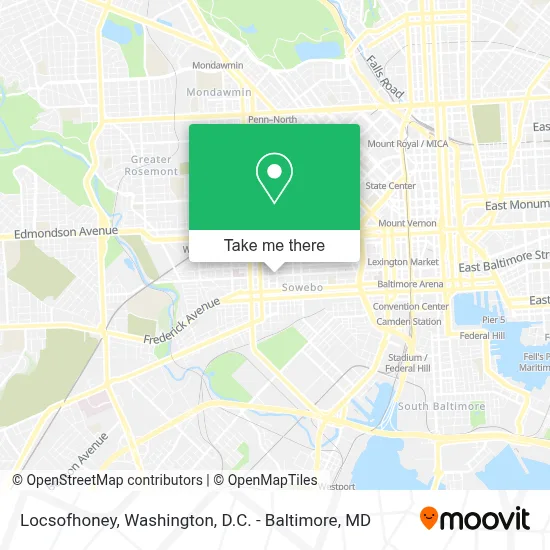 Locsofhoney map