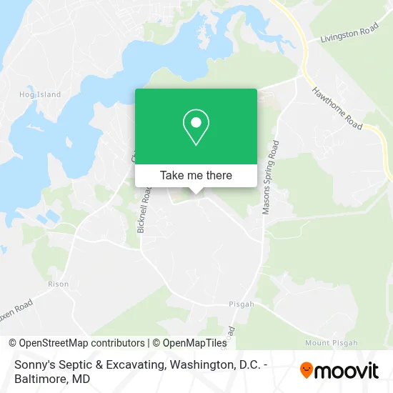 Sonny's Septic & Excavating map