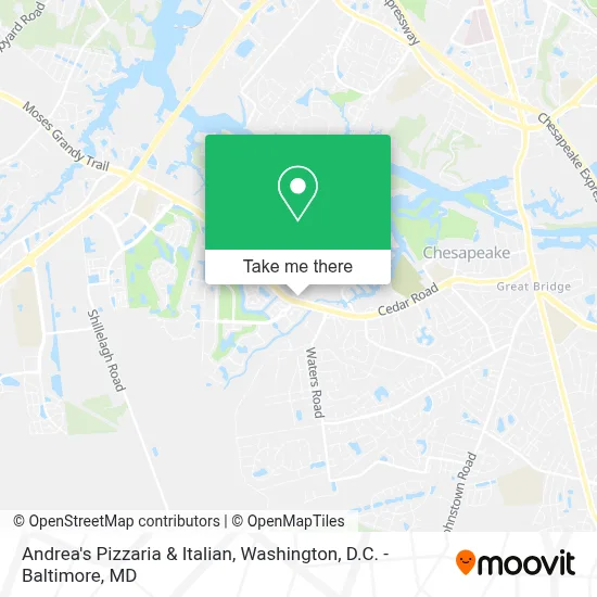 Andrea's Pizzaria & Italian map