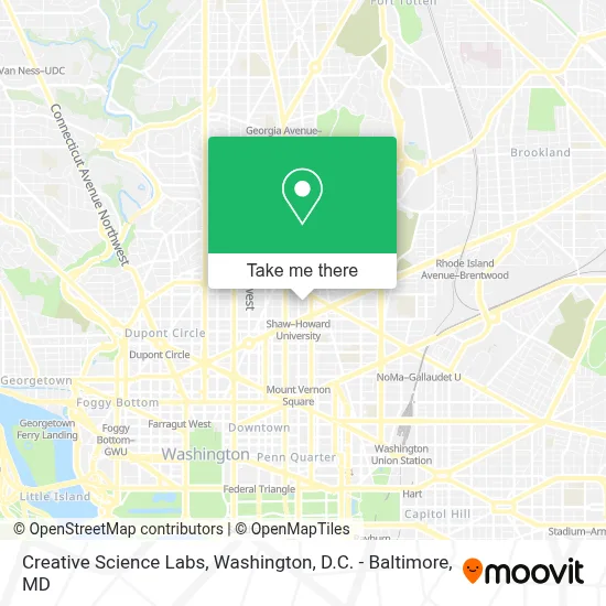 Creative Science Labs map