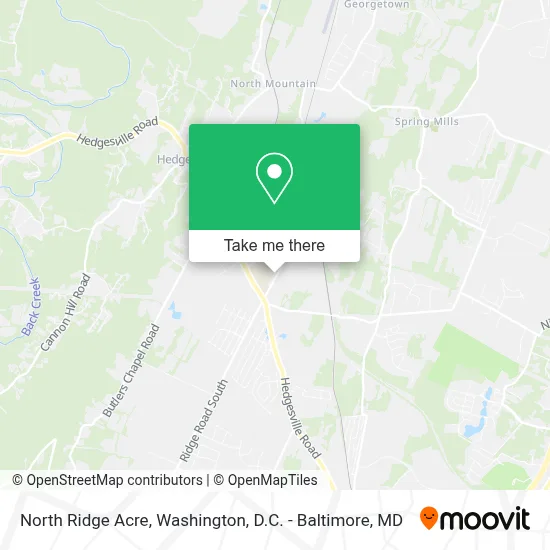 North Ridge Acre map