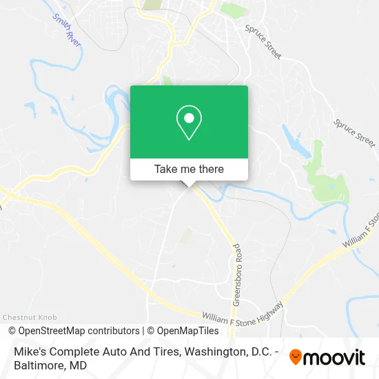 Mike's Complete Auto And Tires map