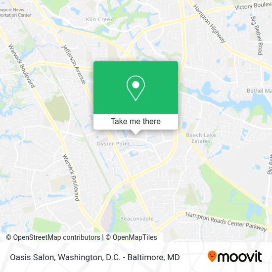 Oasis Salon map