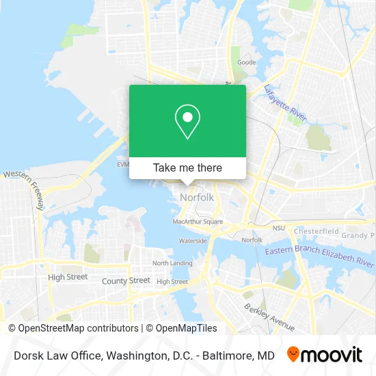 Dorsk Law Office map