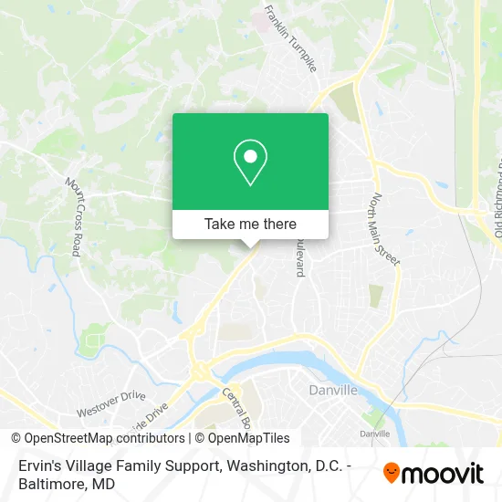 Ervin's Village Family Support map