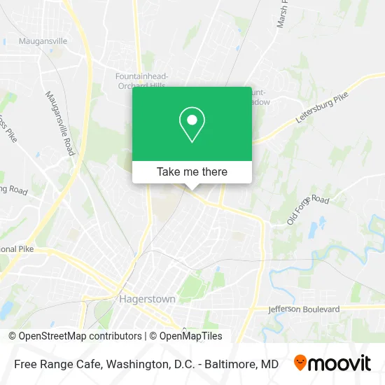 Free Range Cafe map