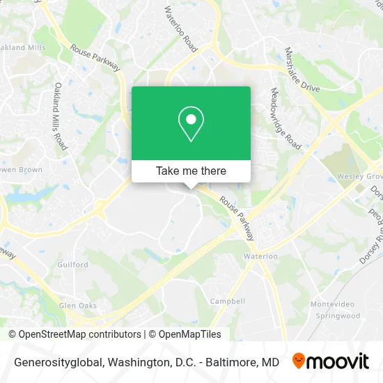 Generosityglobal map