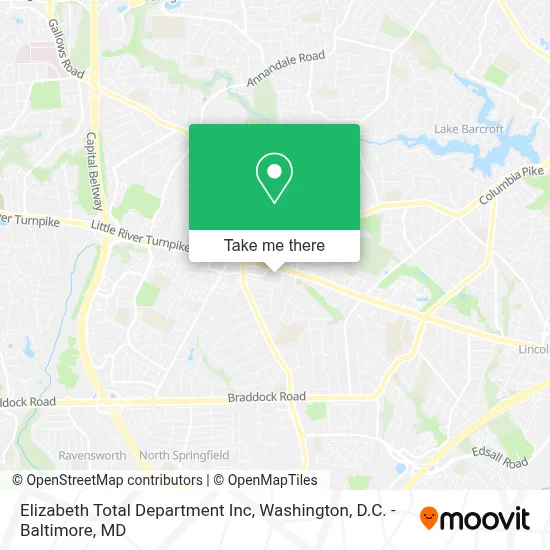 Elizabeth Total Department Inc map