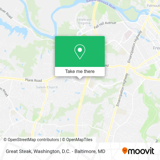 Great Steak map