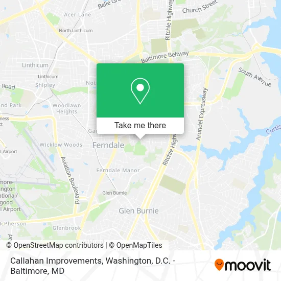 Callahan Improvements map