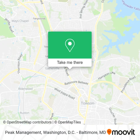 Peak Management map
