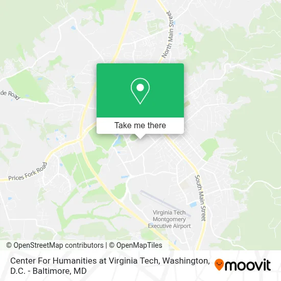 Center For Humanities at Virginia Tech map