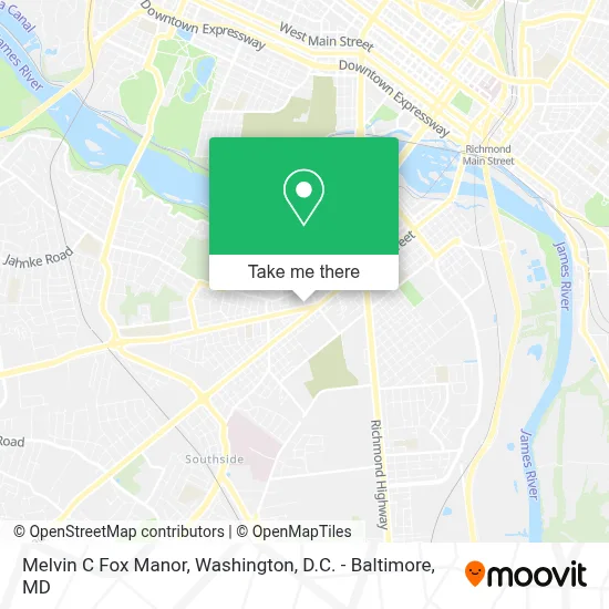 Melvin C Fox Manor map