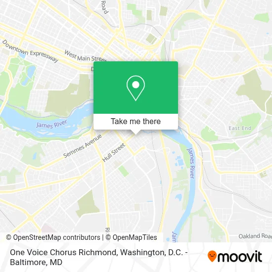 One Voice Chorus Richmond map