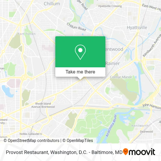 Provost Restaurant map