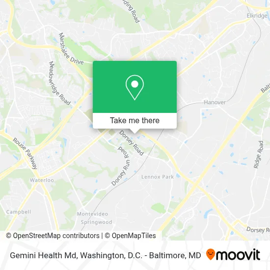 Gemini Health Md map